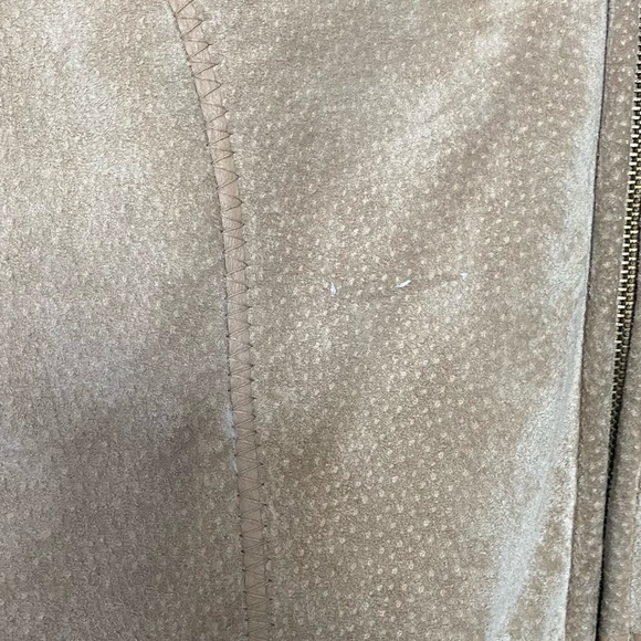 Wilsons Leather Suede Leather Hood Jacket Sherpa Lined Small FLAWS - Picture 9 of 12